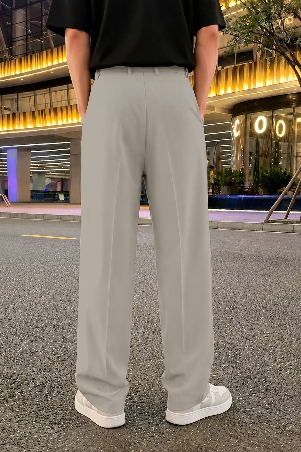 FTX Men Beige Loose Fit Trousers - Image 2