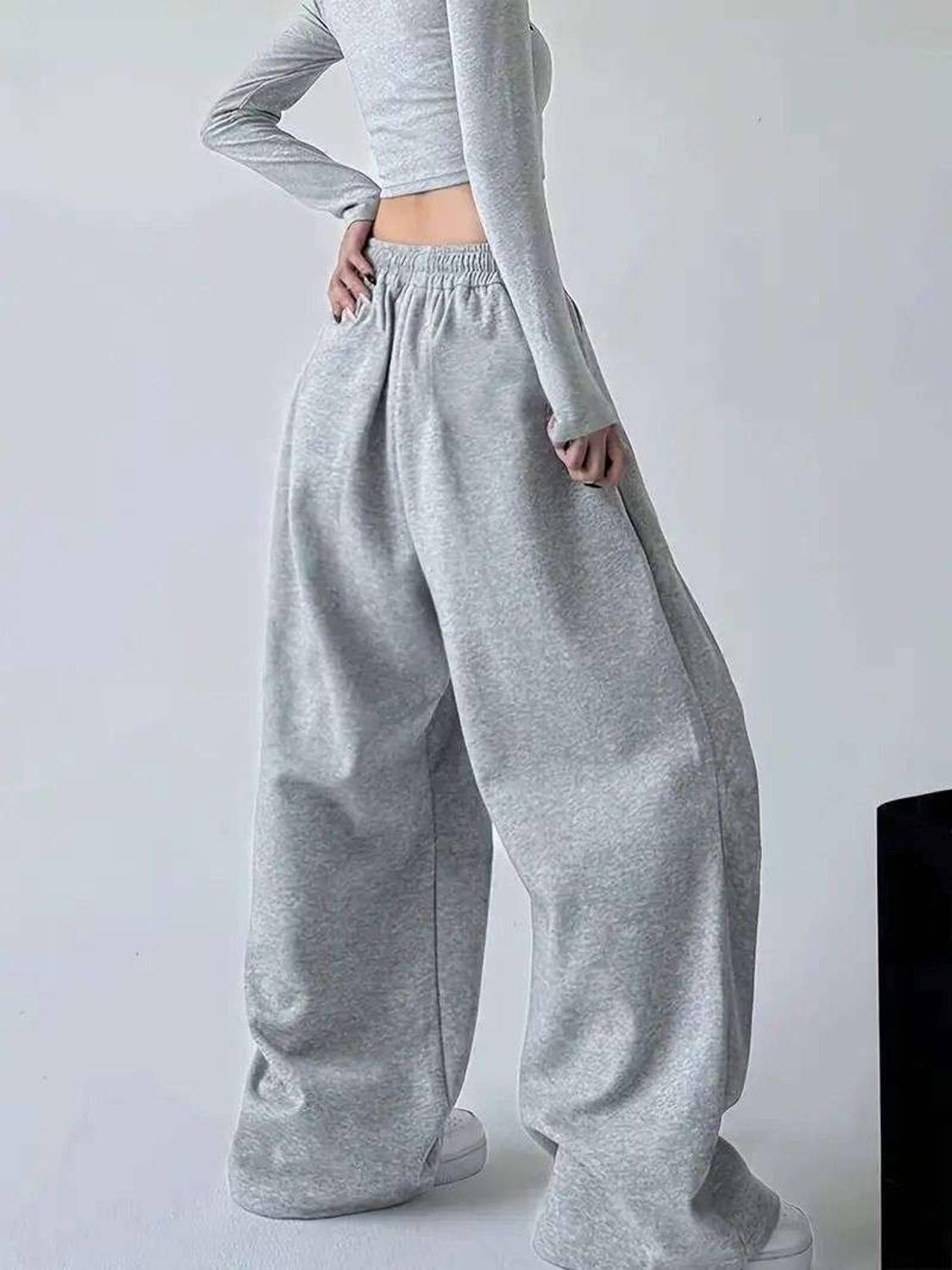 EraandEdge Loose Fit Women Grey Trousers - Image 2