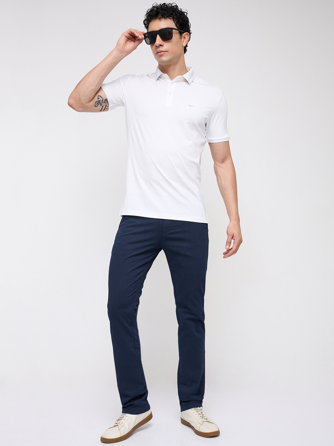 Image of KILLER Slim Fit Men Dark Blue Trousers