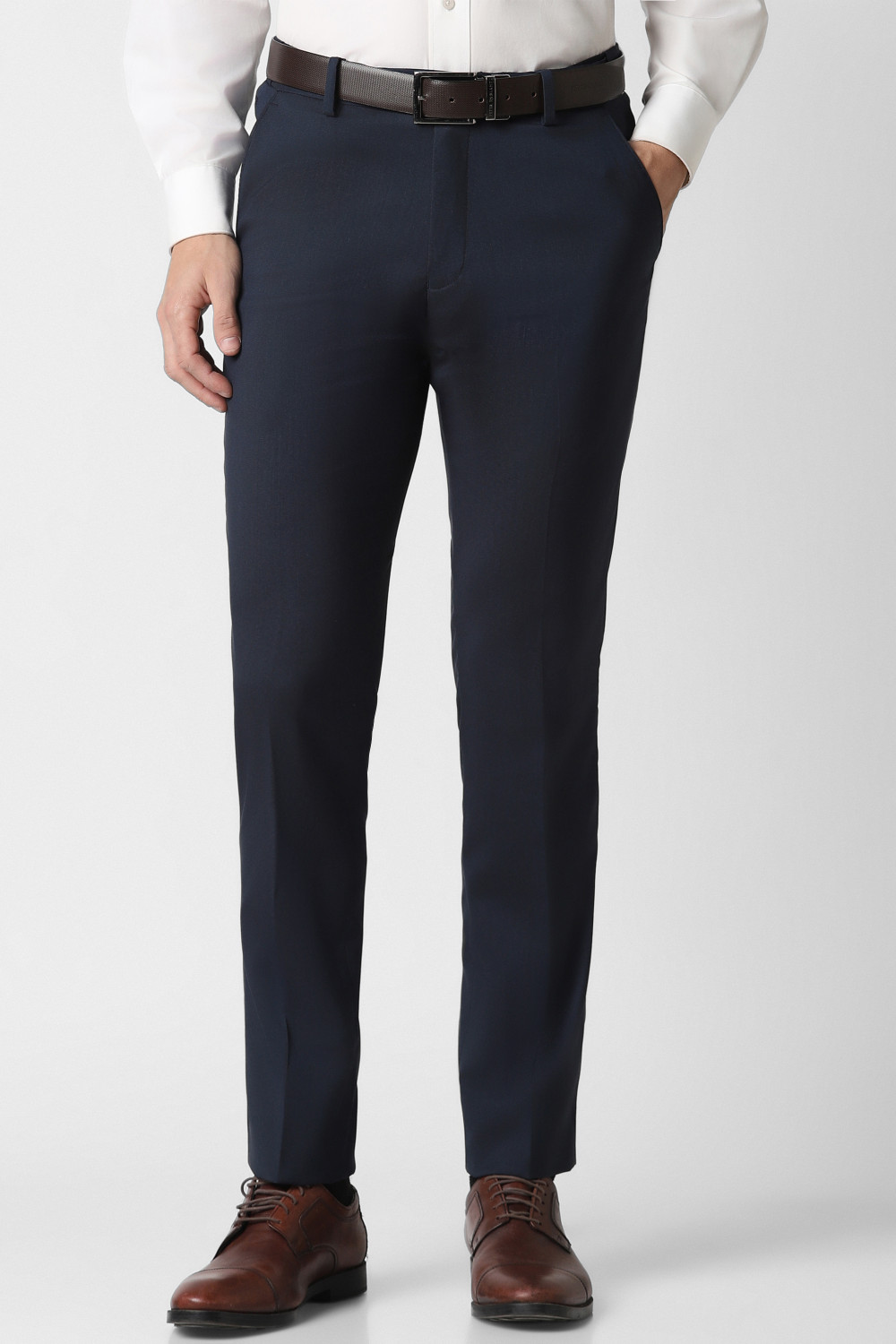 Image of PETER ENGLAND Slim Fit Men Multicolor Trousers