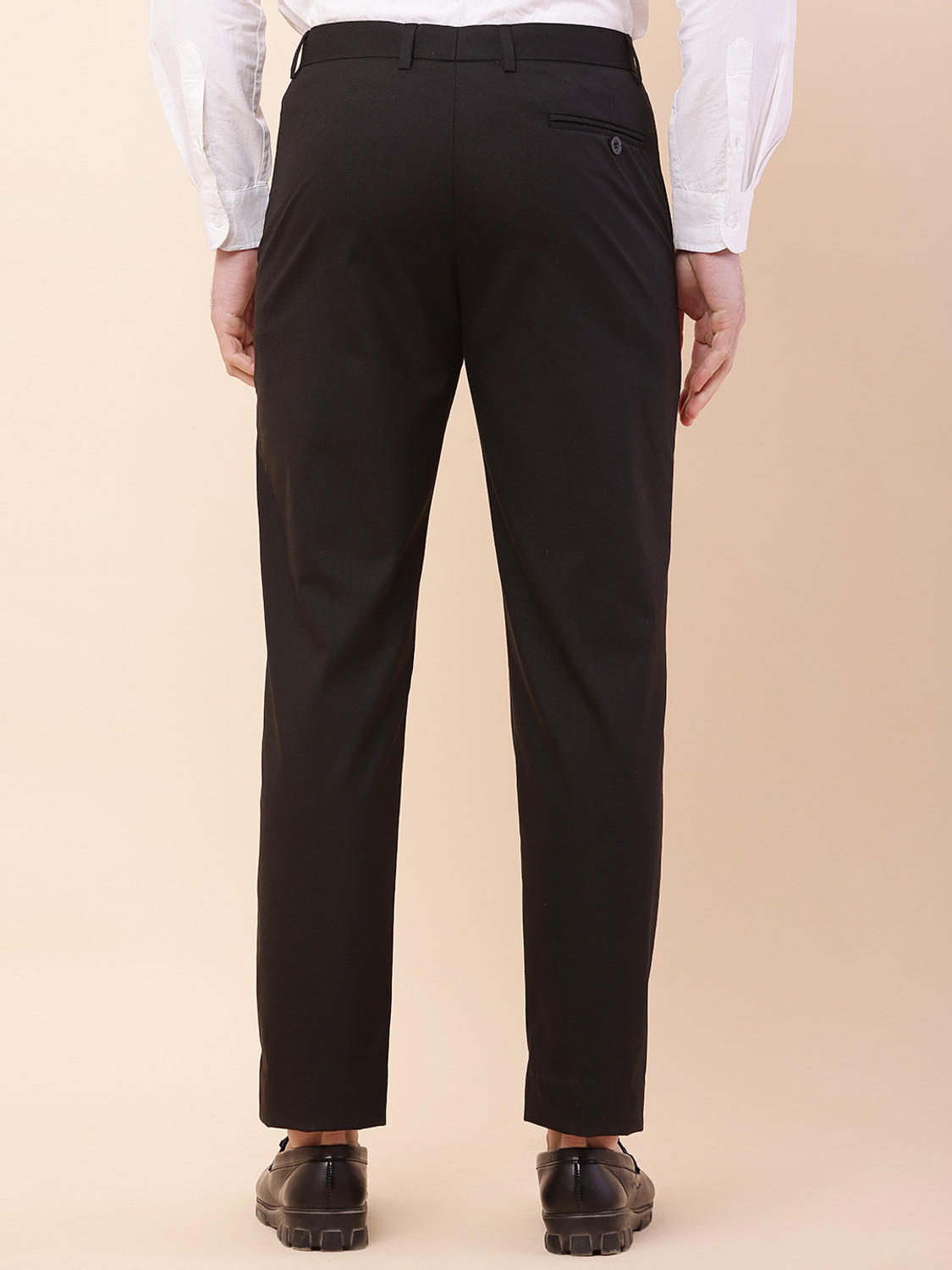 Image of JACKMA PANTS Regular Fit Men Black, Brown Trousers