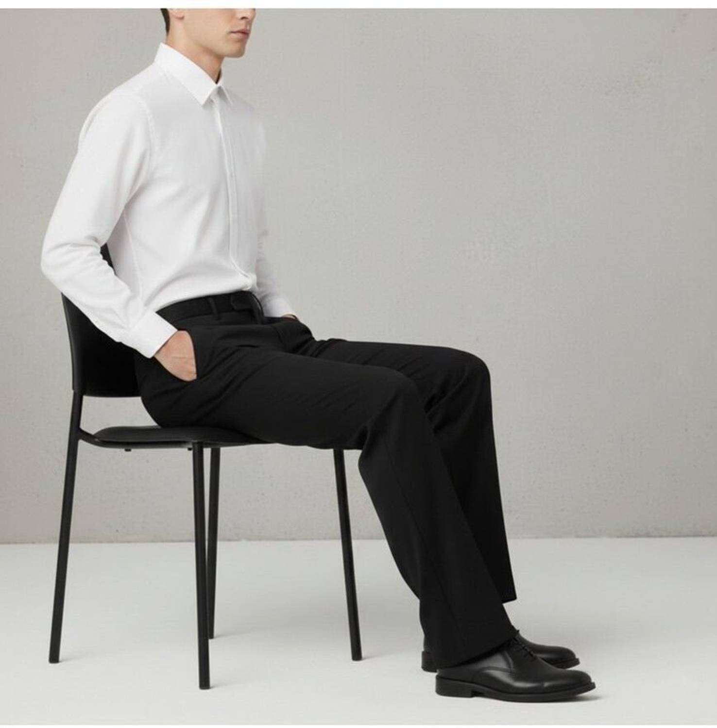 Trendd Straight Fit Black Trousers - Image 4