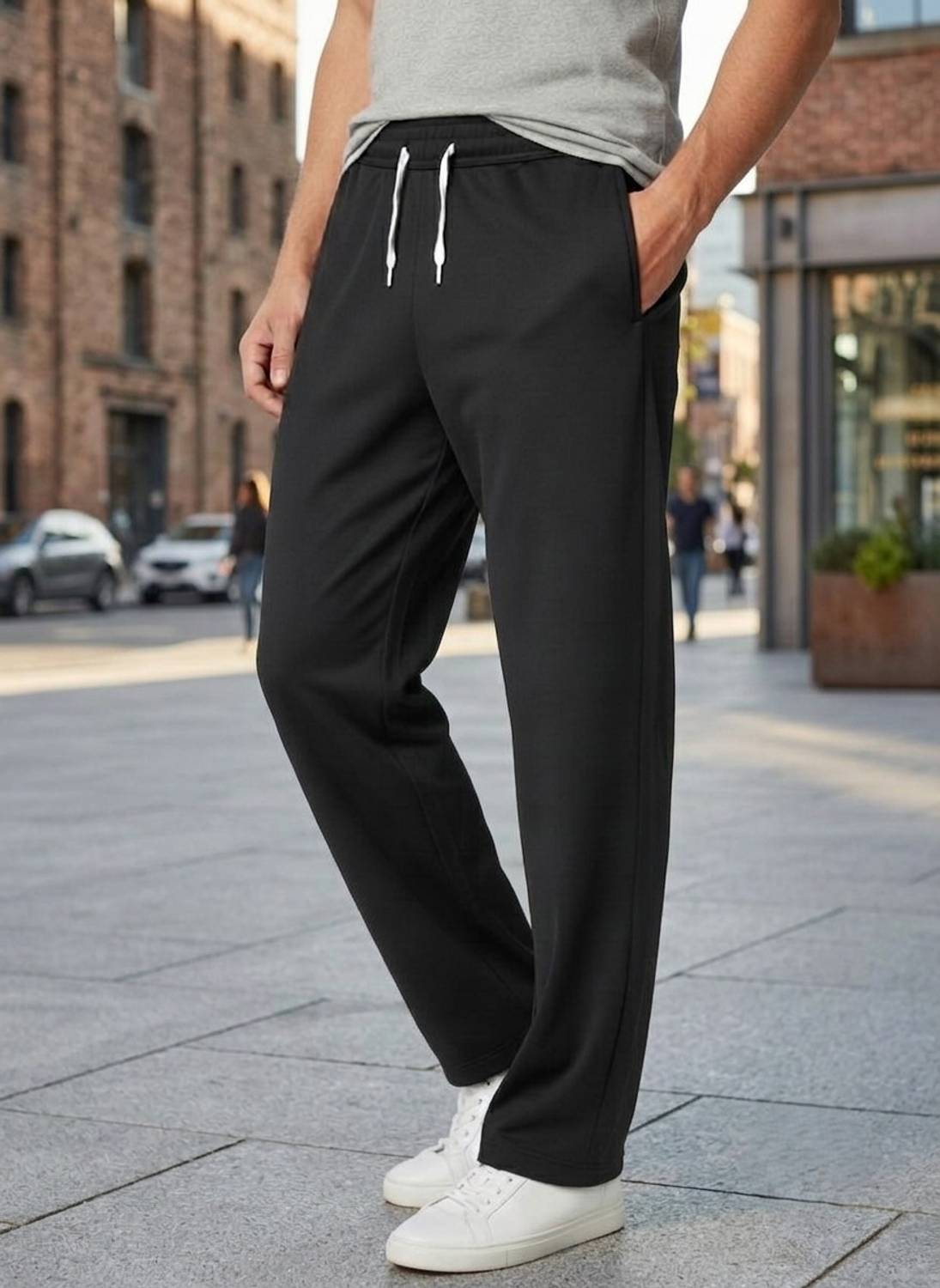 INDICLUB Regular Fit Men Black Trousers