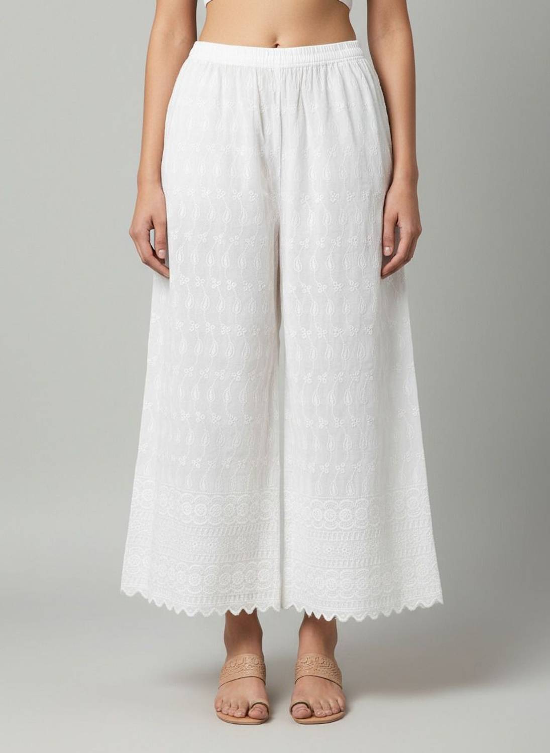 ALIZATRADERS Loose Fit Women White Trousers