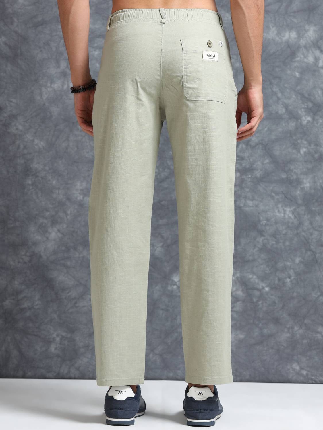 Bellaciao Men Light Green Trousers - Image 2
