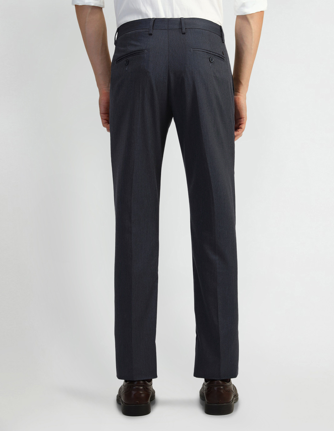 Image of ARROW Tapered Men Blue Trousers