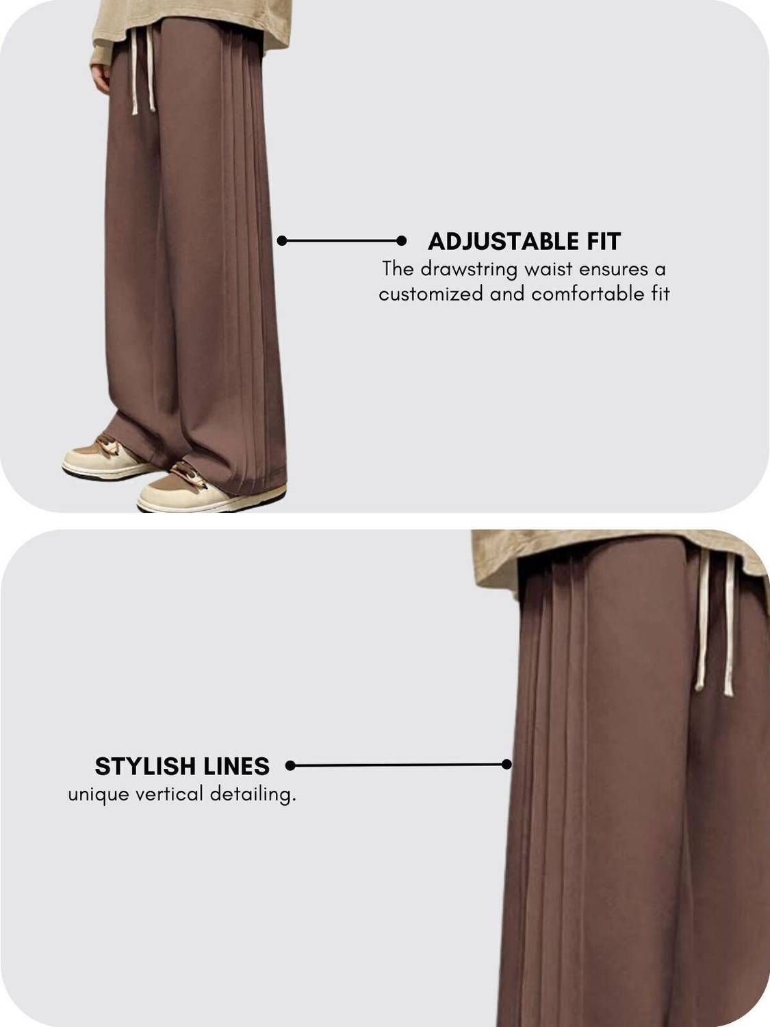 Leriya Fashion Brown Trousers - Image 3