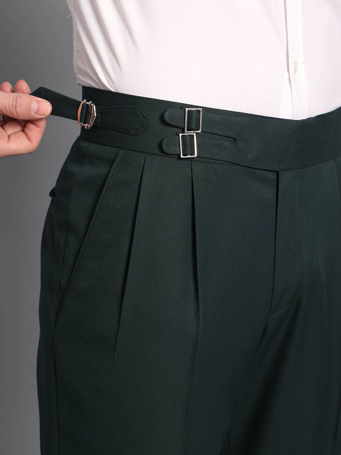 VASTRANU Regular Fit Black Trousers - Image 1