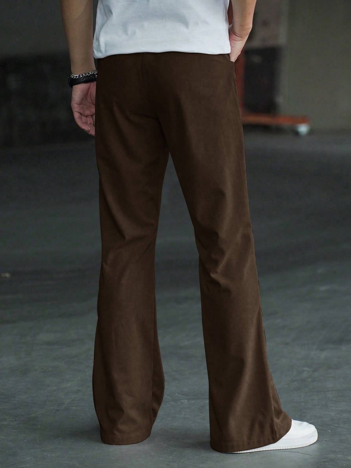 METRONAUT Flared Men Brown Trousers - Image 2