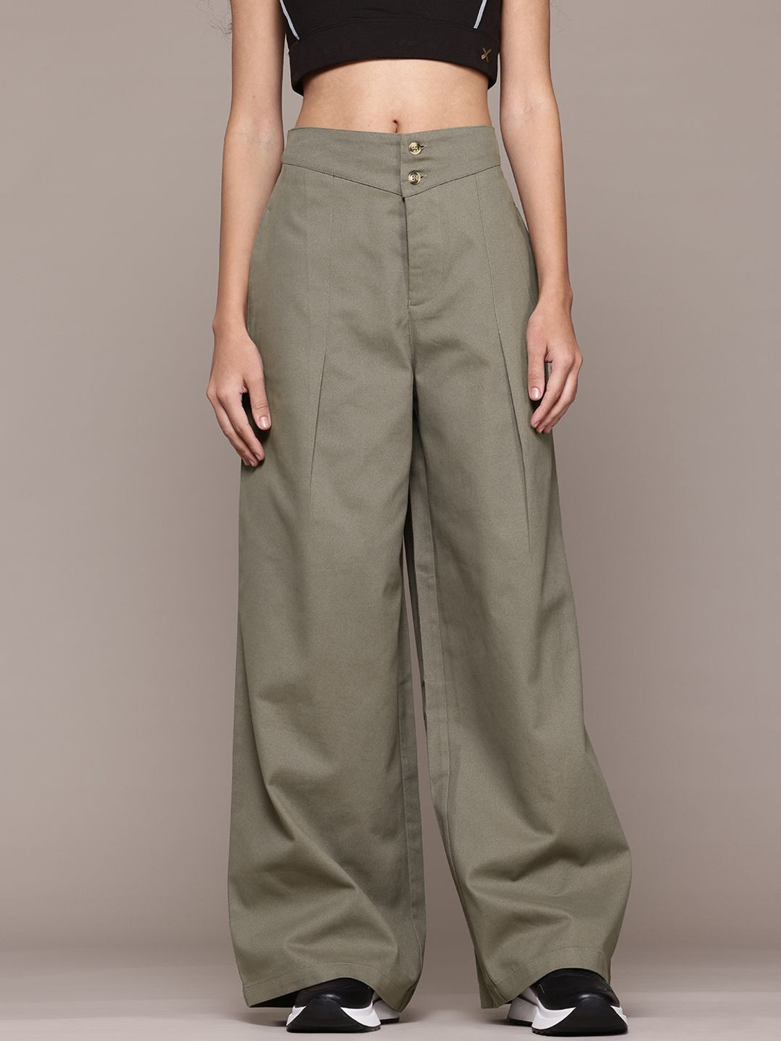 Roadster Regular Fit Women Green Trousers