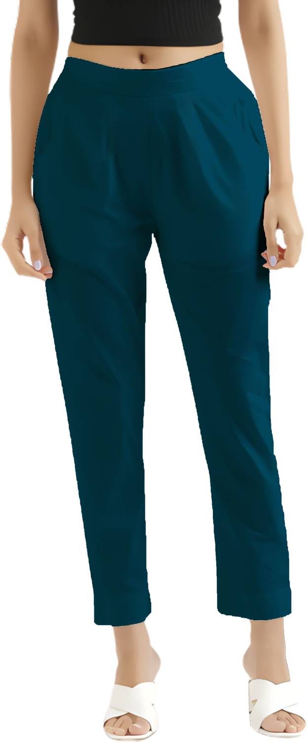 Belizzi Paridhan Relaxed Women Blue Trousers