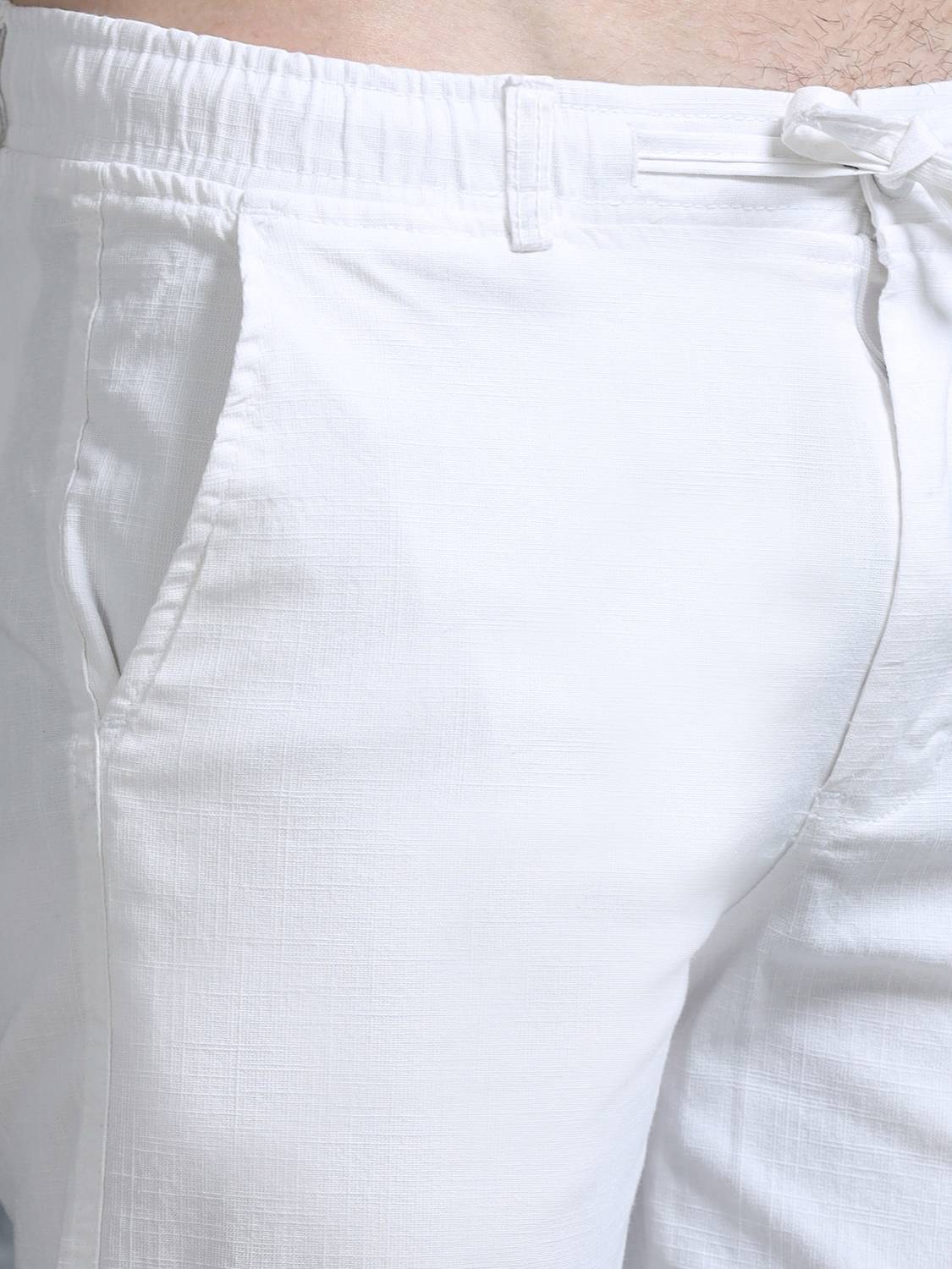 Trumode Men White Trousers - Image 4