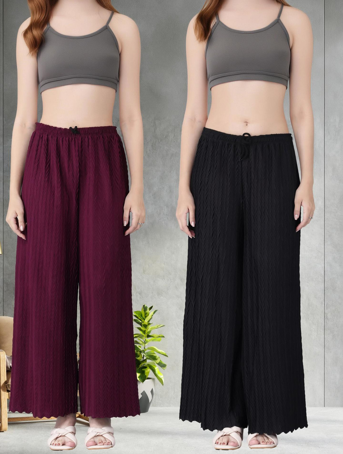 Image of IRHA Regular Fit Women Multicolor Trousers