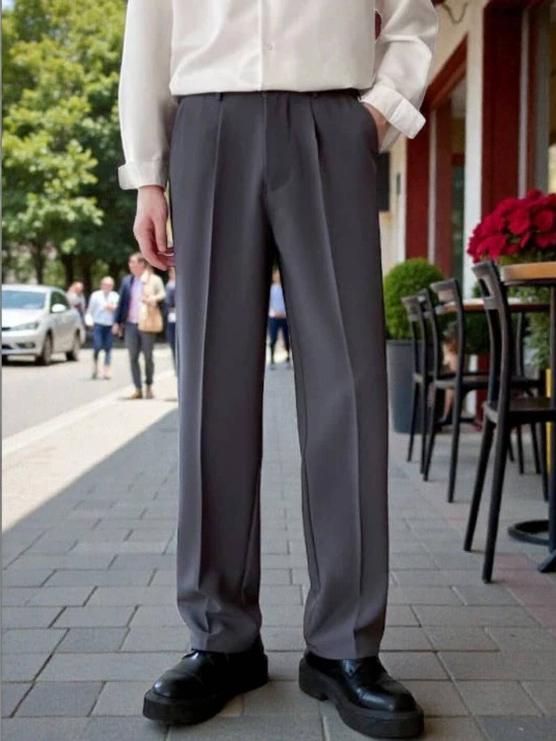 KOTTY Straight Fit Men Pink Trousers - Image 4