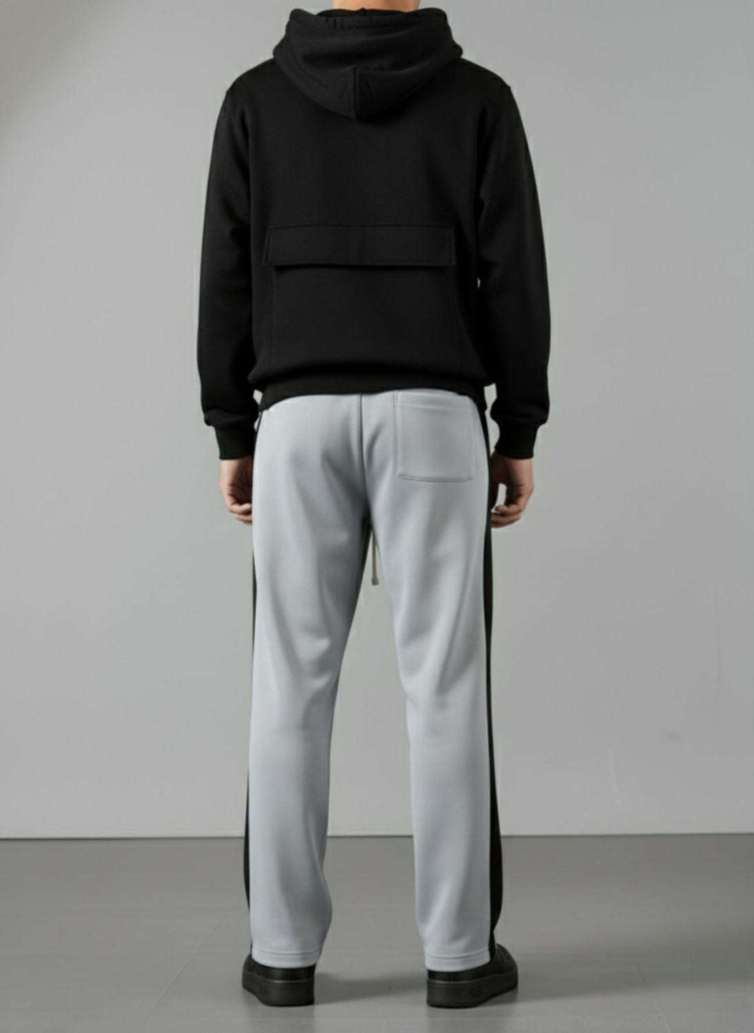 Image of INDICLUB Loose Fit Men Silver Trousers