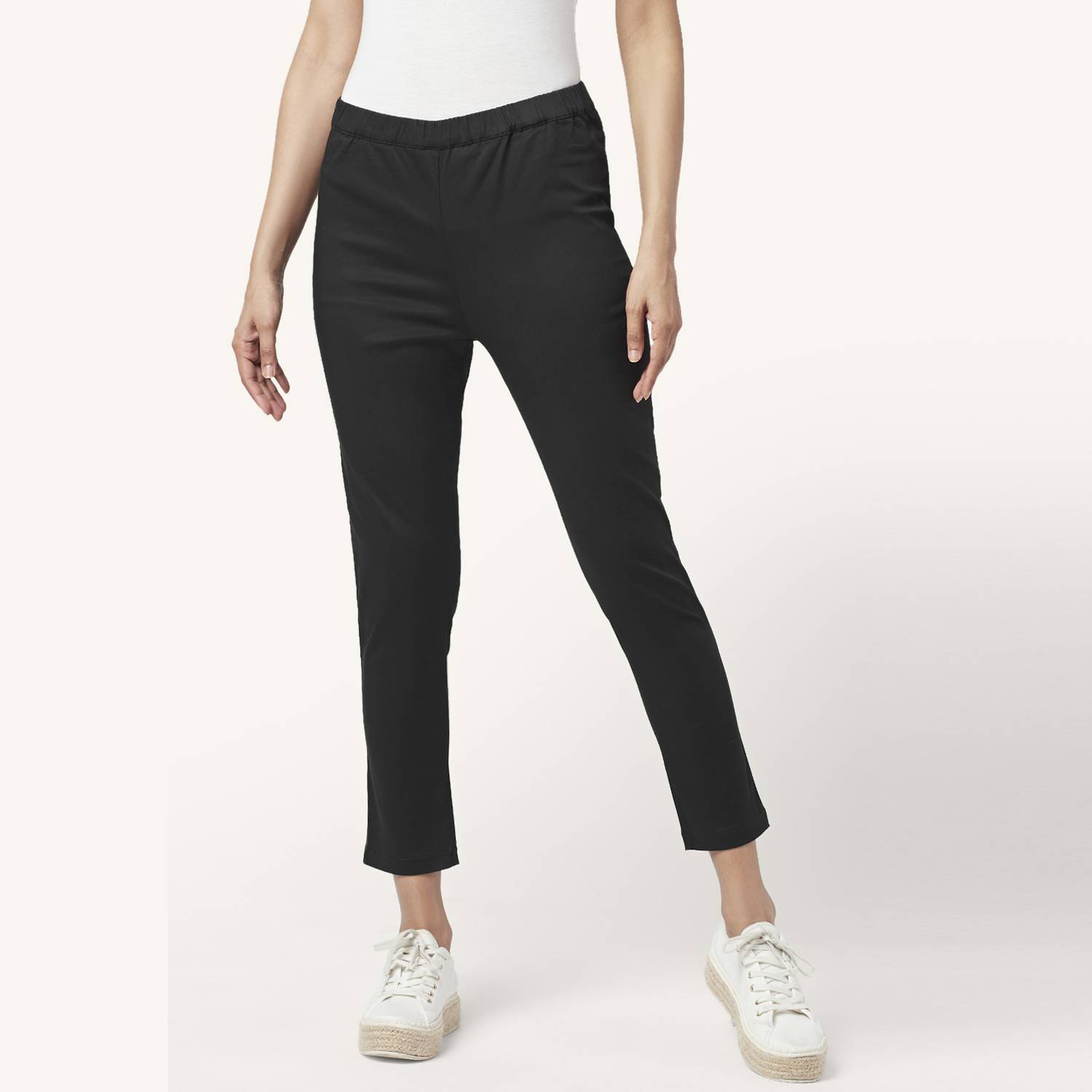 Akkriti by Pantaloons Women Black Trousers