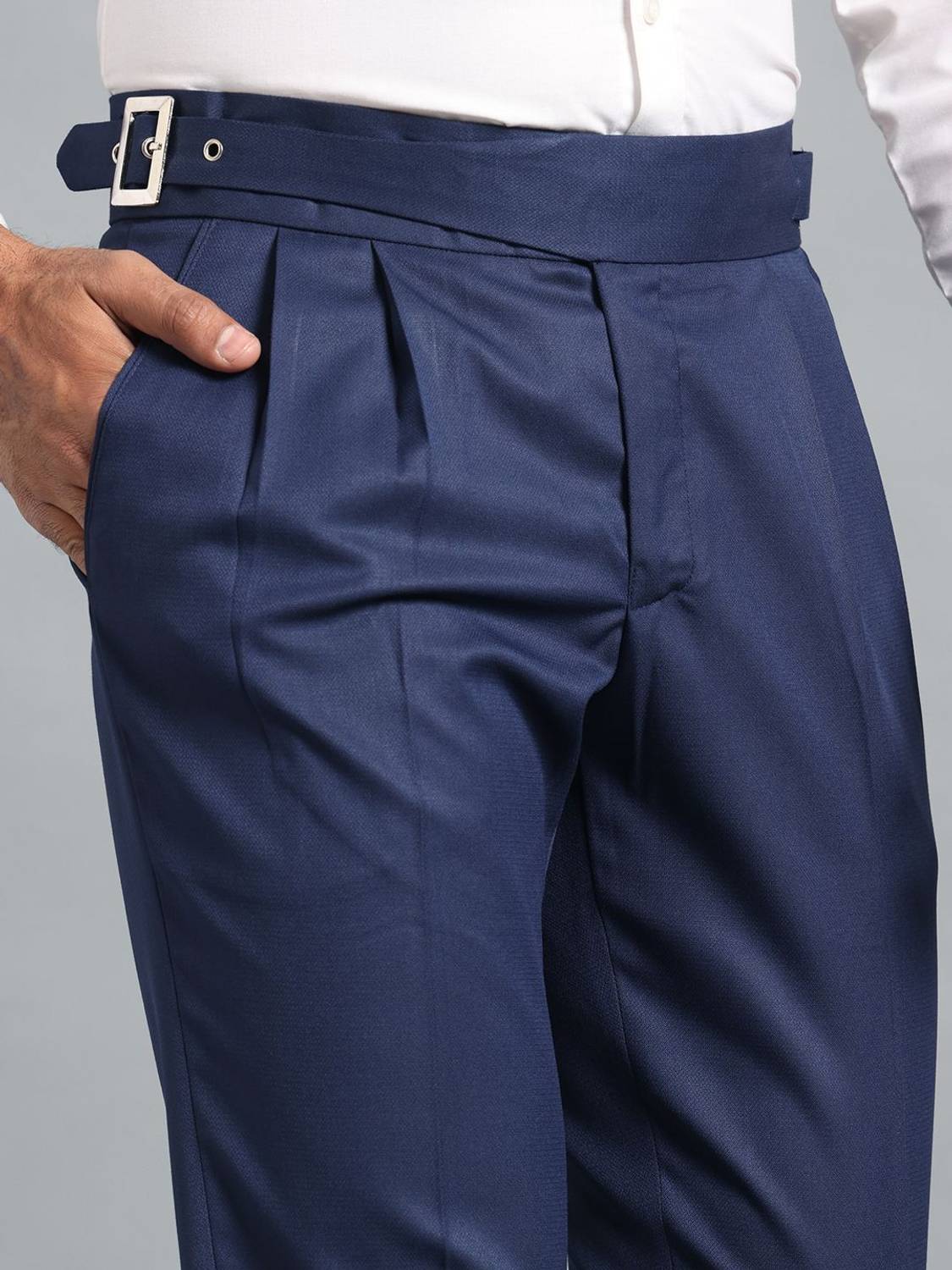 VIVA Regular Fit Men Blue Trousers - Image 4