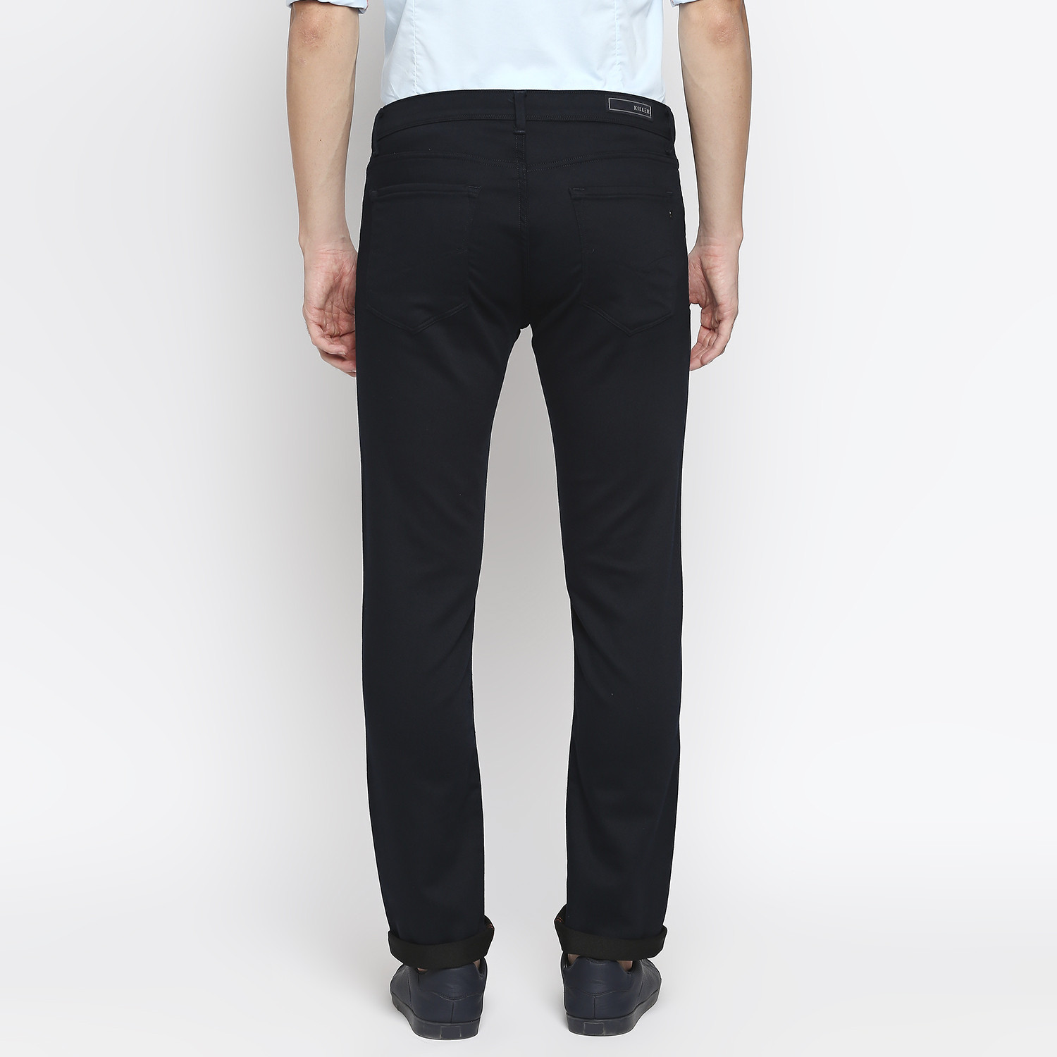 Image of KILLER Slim Fit Men Dark Blue Trousers