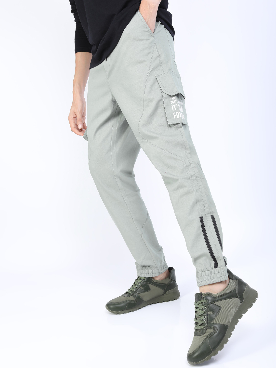 Image of KETCH Regular Fit Men Grey Trousers