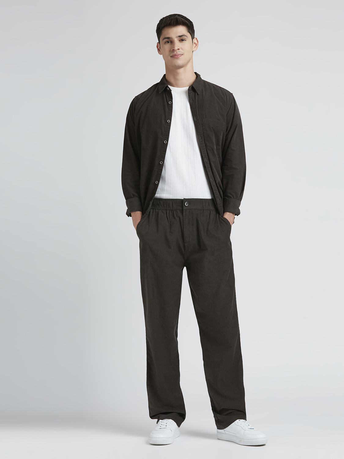 Image of Pepe Jeans Regular Fit Men Green Trousers