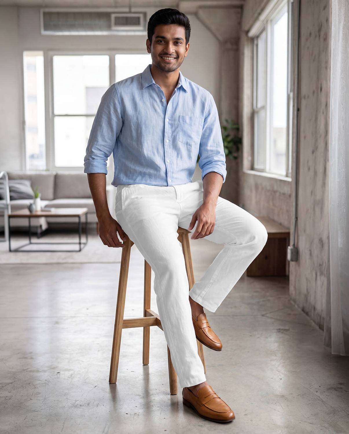 Warrior World Tapered Men White Trousers - Image 5