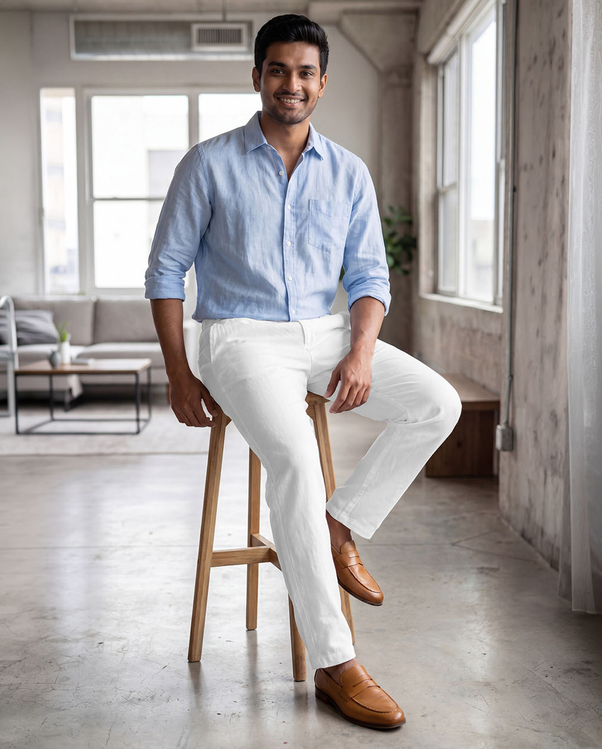 Image of Warrior World Tapered Men White Trousers