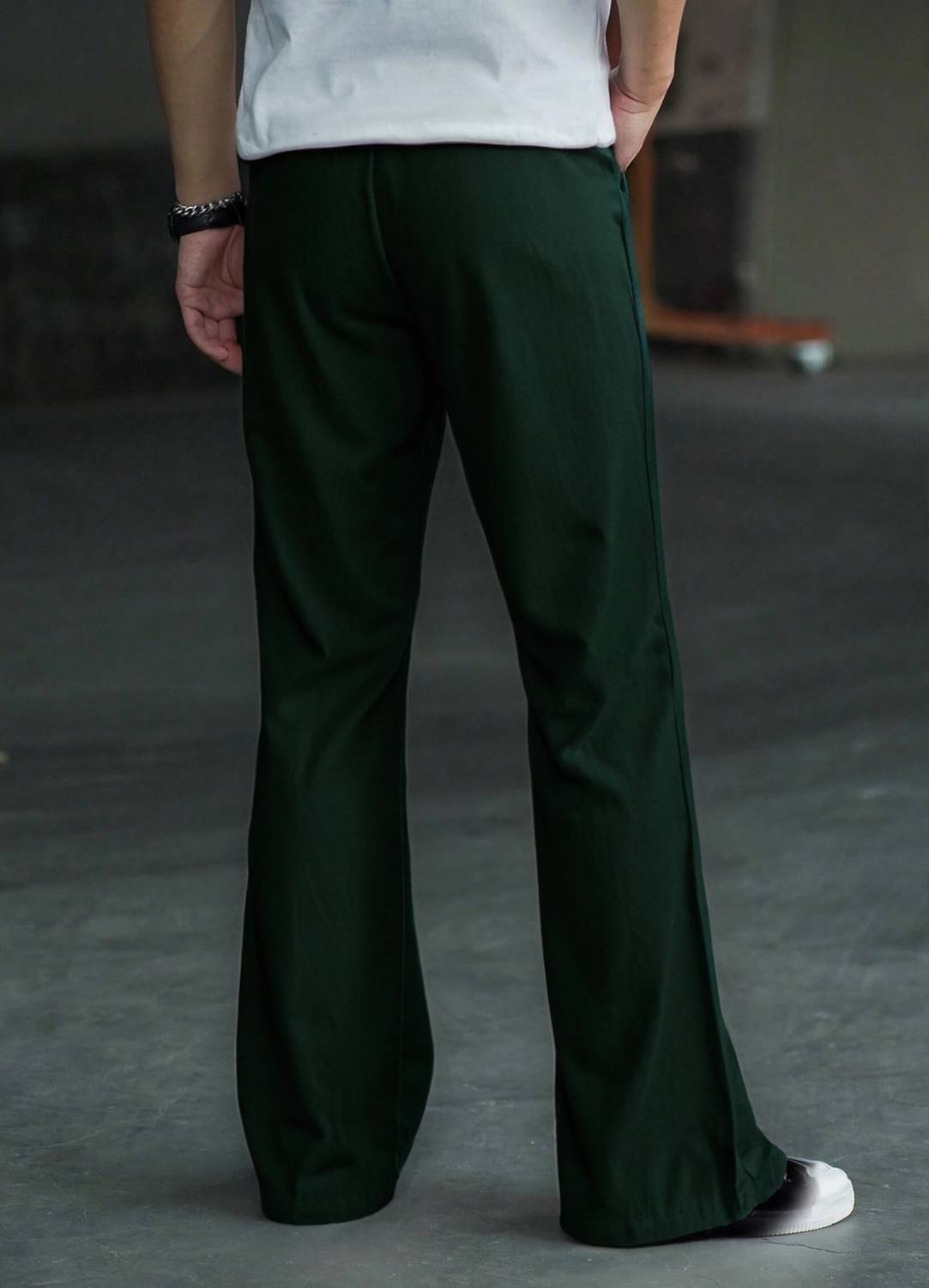 METRONAUT Flared Men Green Trousers - Image 2