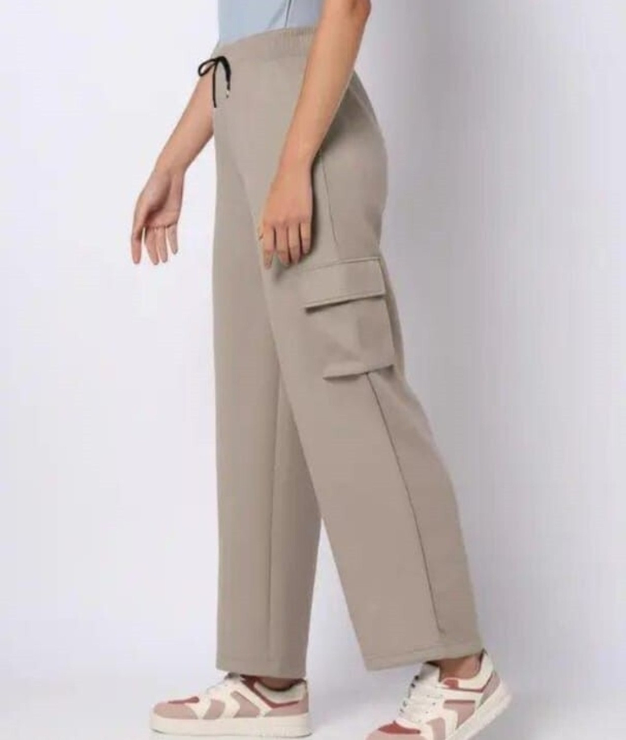 Image of CitySquad Loose Fit Women Grey, Purple Trousers