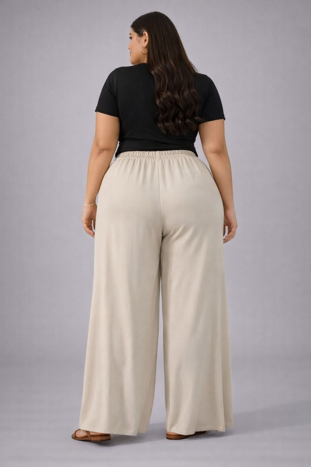 Image of KOTTY Loose Fit Women White Trousers