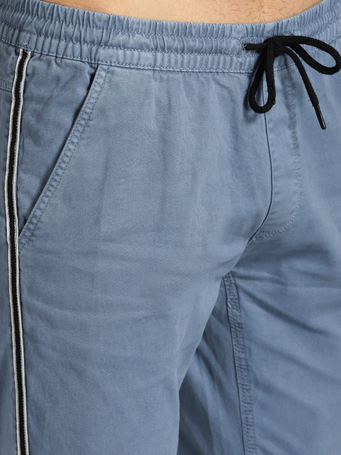 Image of Roadster Slim Fit Men Blue Trousers