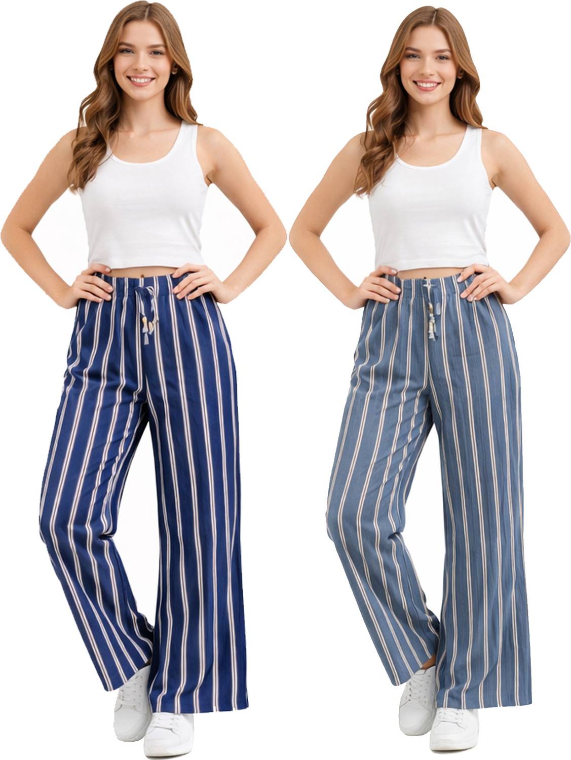100LUCK Loose Fit Girls Multicolor Trousers
