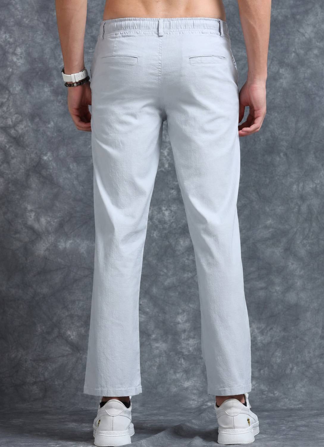 FUBAR Slim Fit Silver Trousers - Image 2