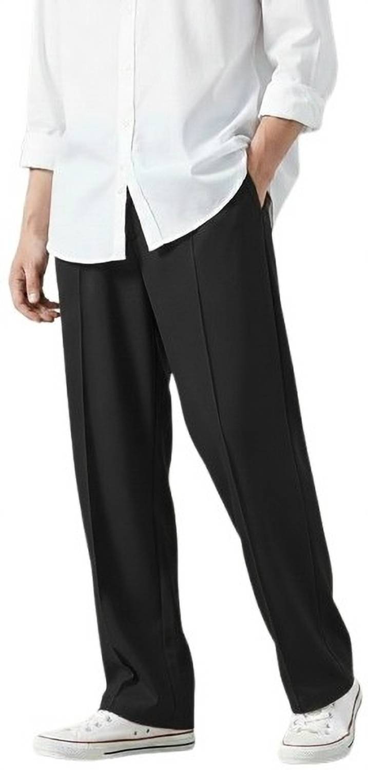 SAVAYO Loose Fit Black Trousers - Image 1
