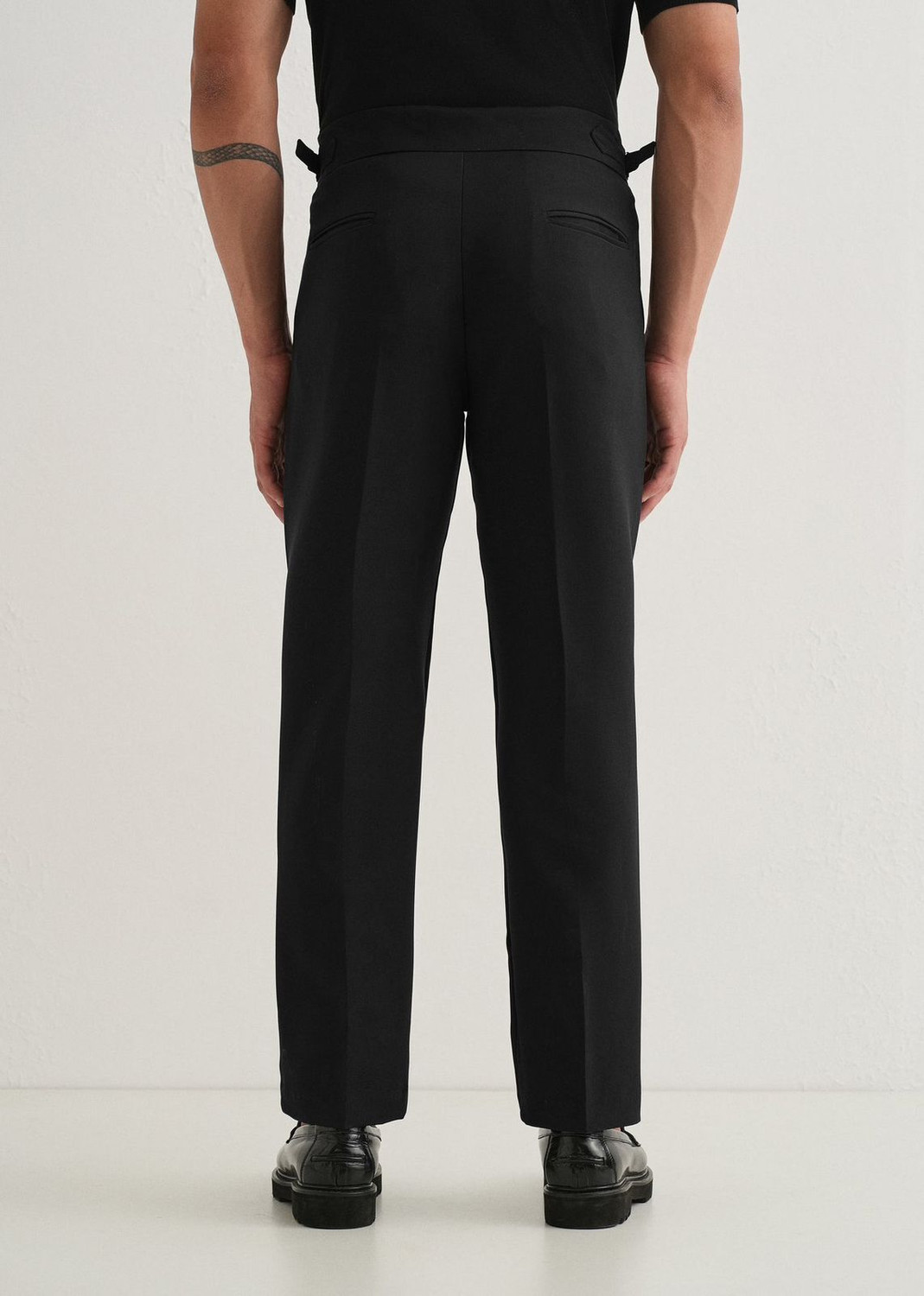 Image of SKENJEL Relaxed Men Black Trousers
