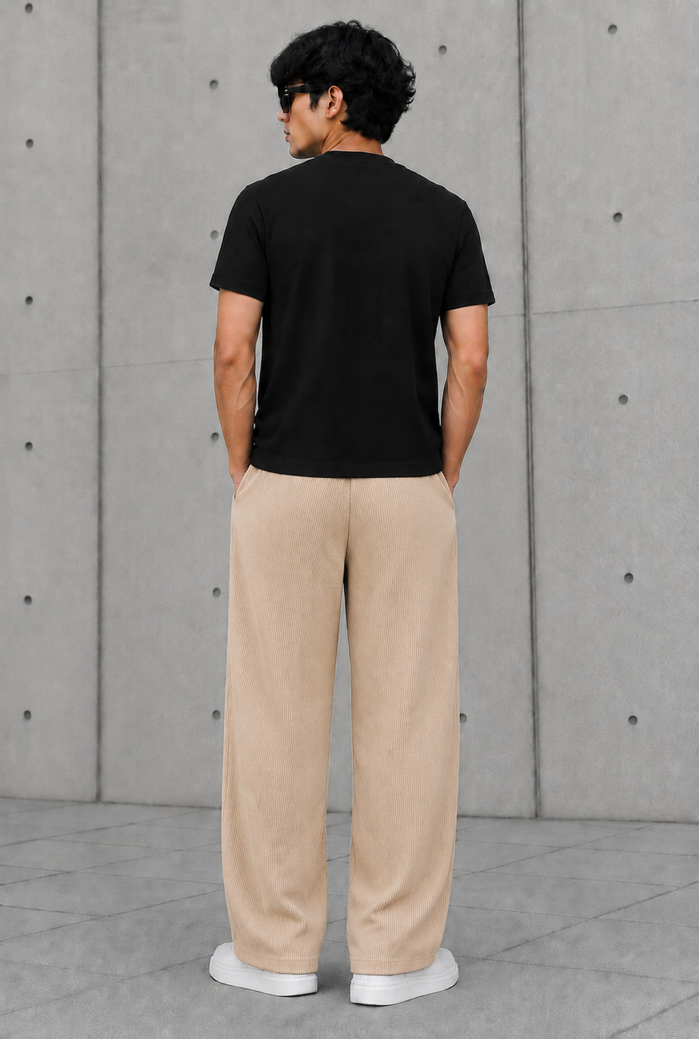 Image of METRONAUT Relaxed Men Multicolor Trousers
