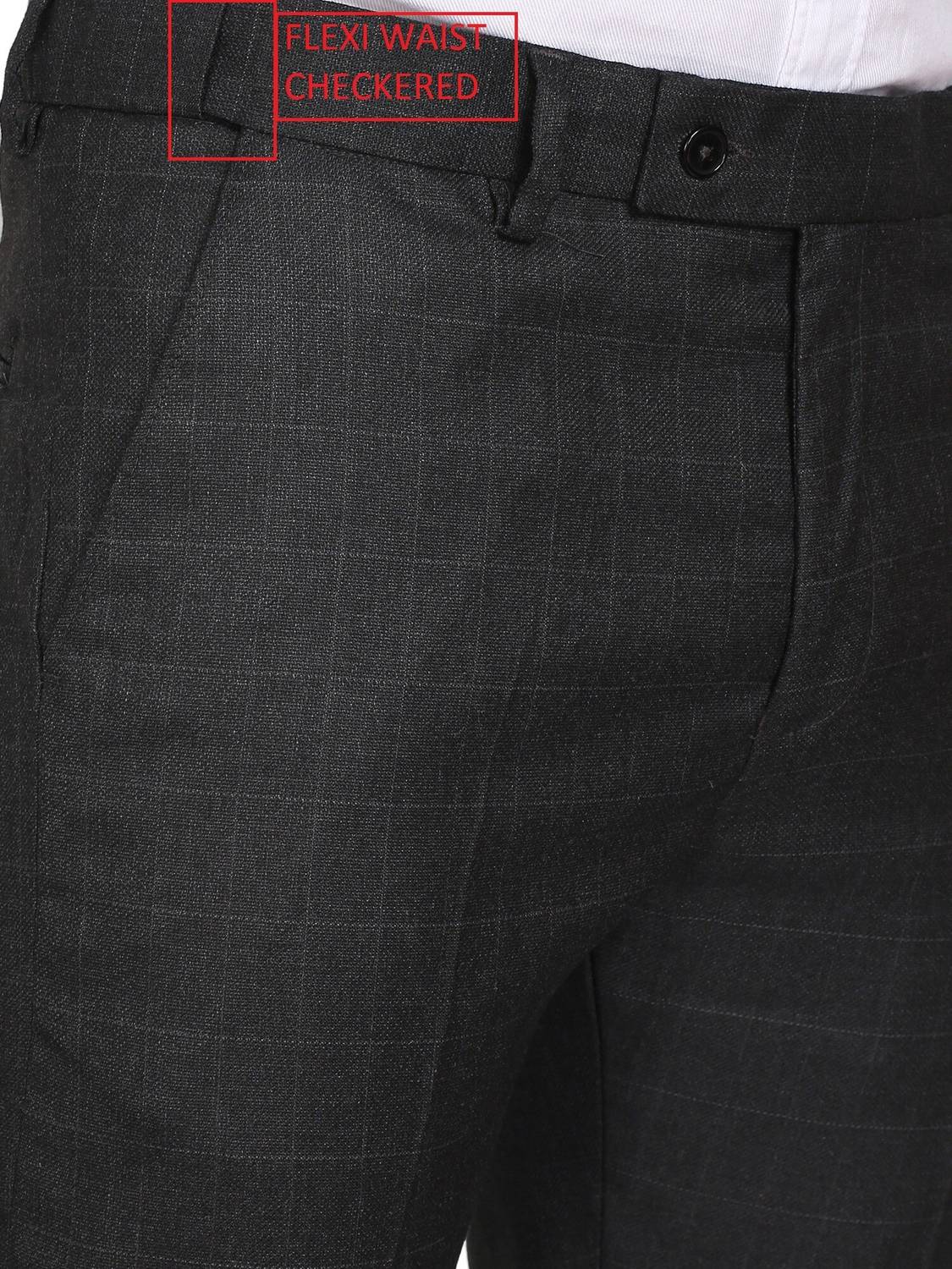 AD & AV Slim Fit Men Grey Trousers
