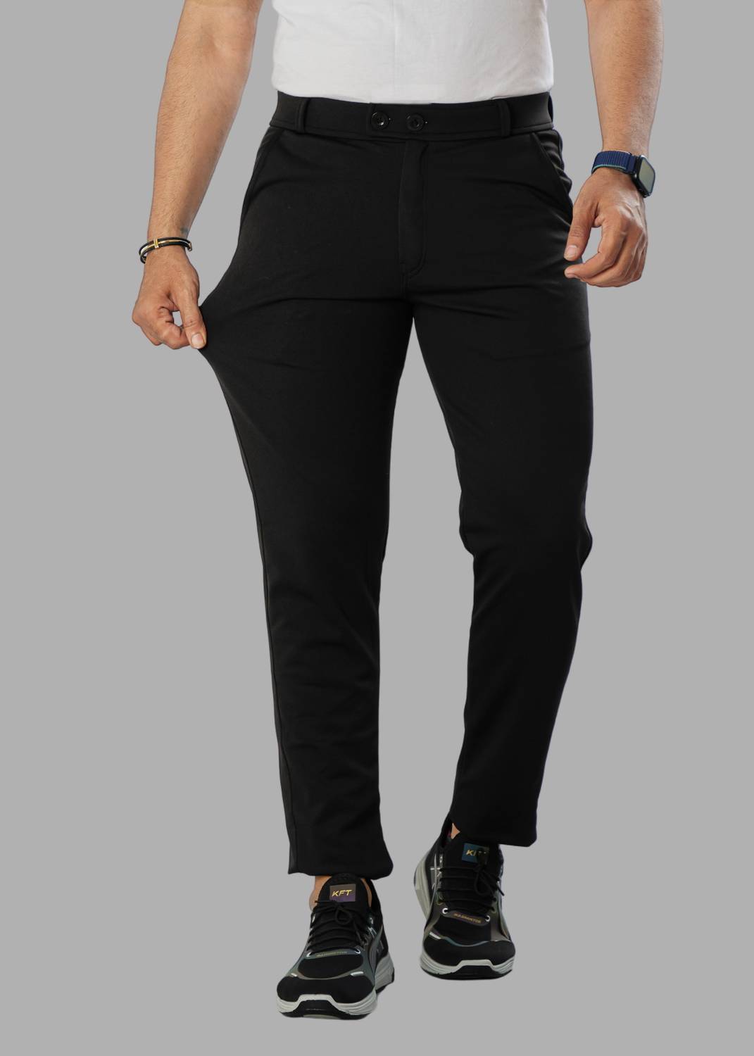 We Perfect Slim Fit Men Black Trousers - Image 5