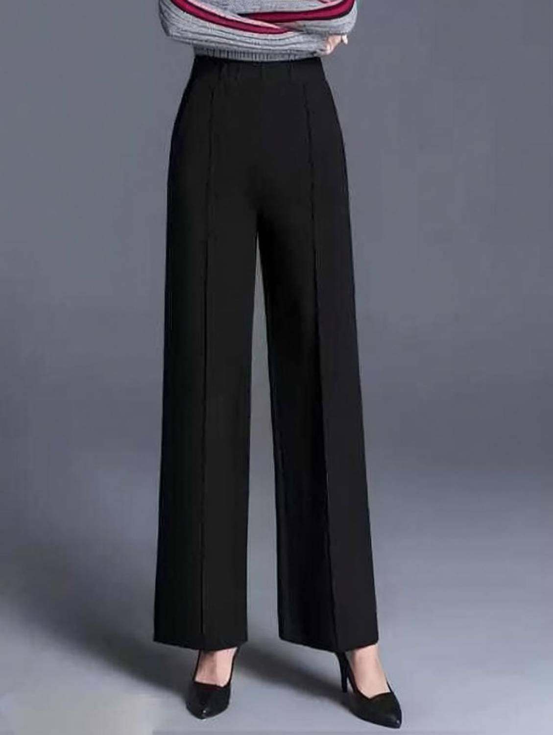 ALANKARNA FASHION Regular Fit Women Black Trousers