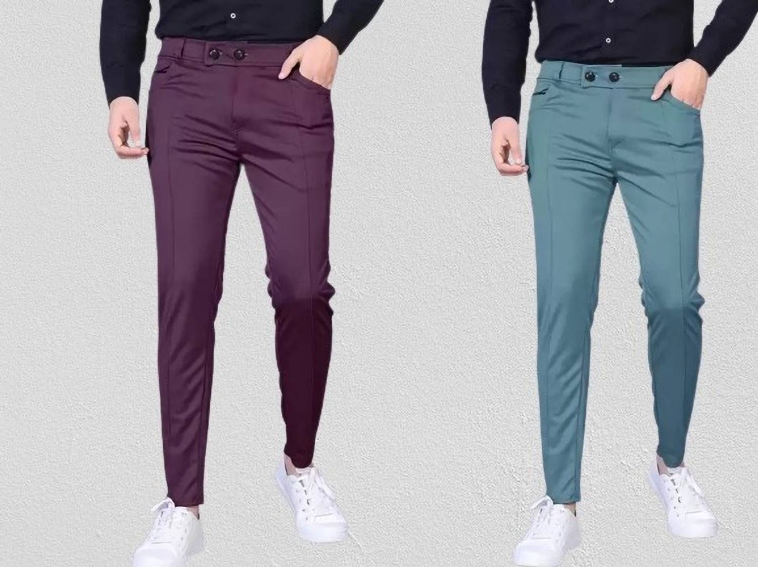 BHUMIGARMENTS Regular Fit Men Grey Trousers