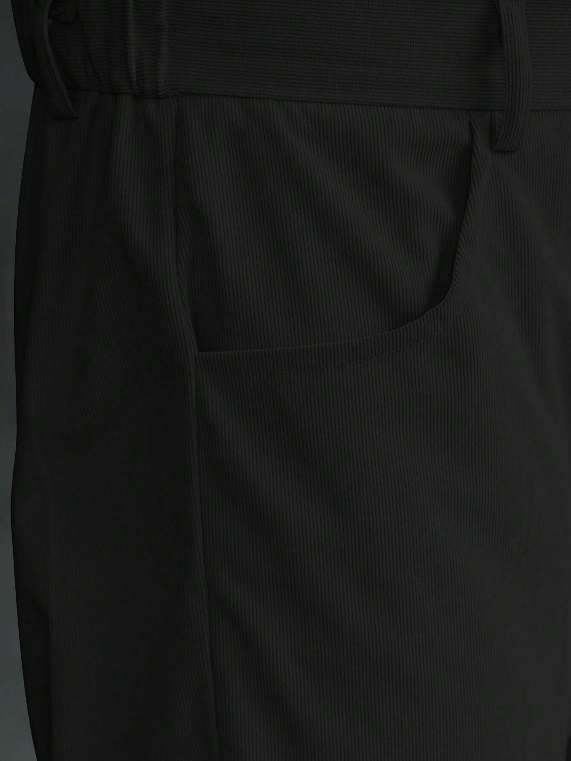Image of Plus91 Loose Fit Men Black Trousers
