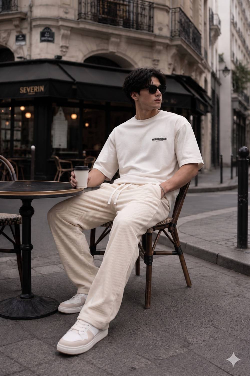 METRONAUT Relaxed Men Beige Trousers - Image 5