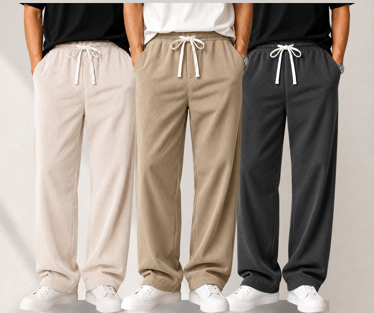 Image of METRONAUT Relaxed Men Multicolor Trousers