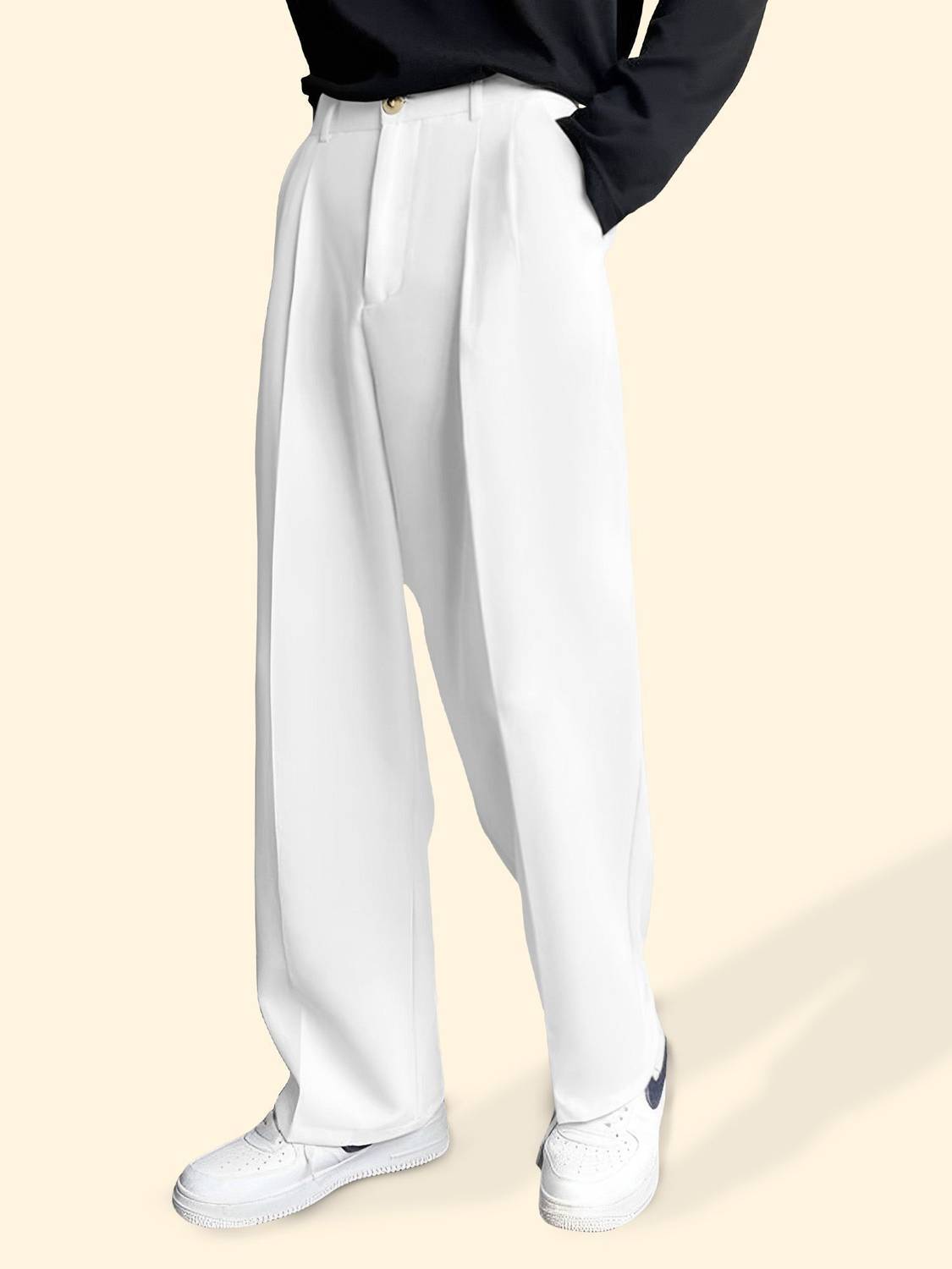 FTX Relaxed Men White Trousers - Image 3