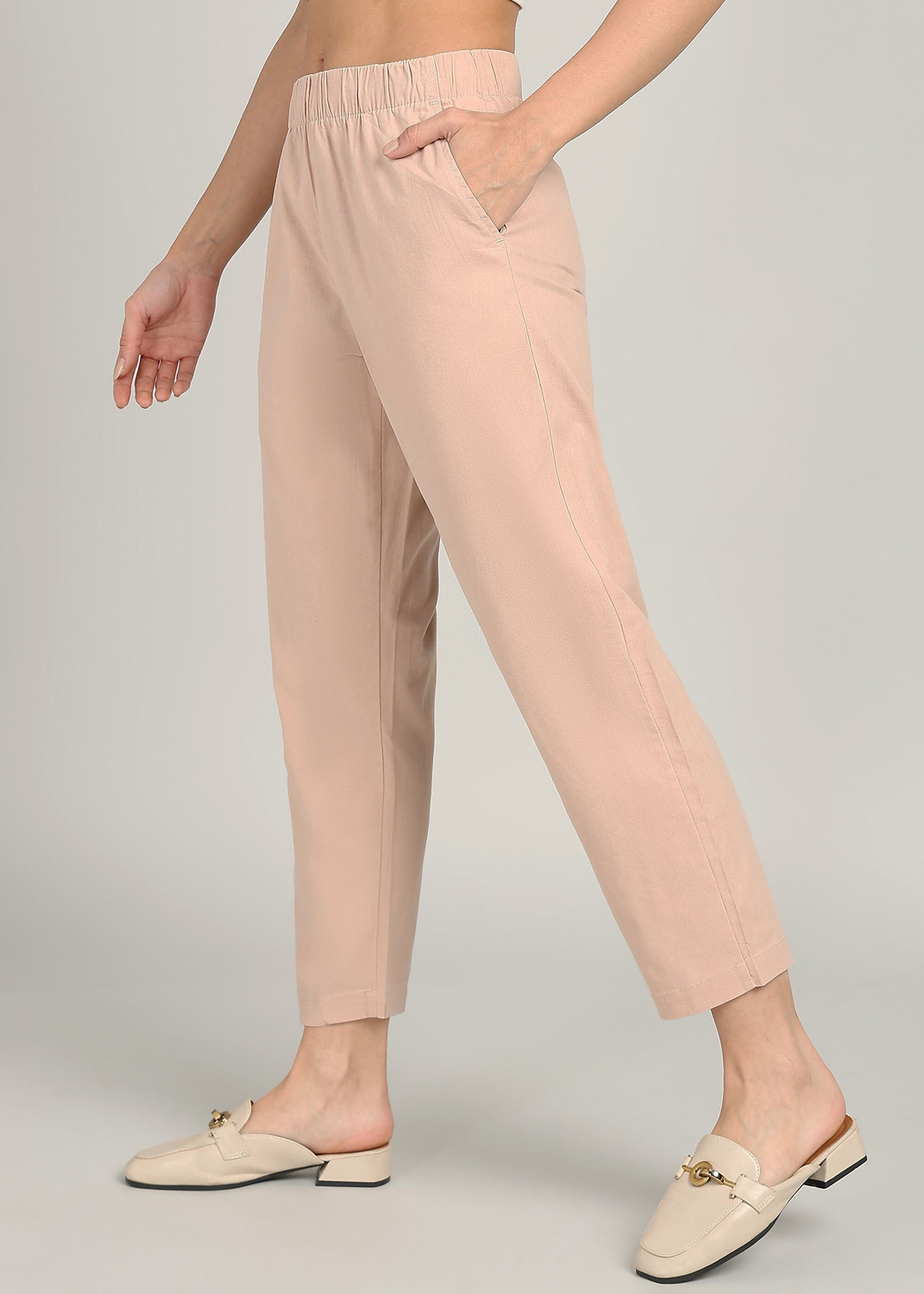 Image of Alan Jones Relaxed Women Pink Trousers