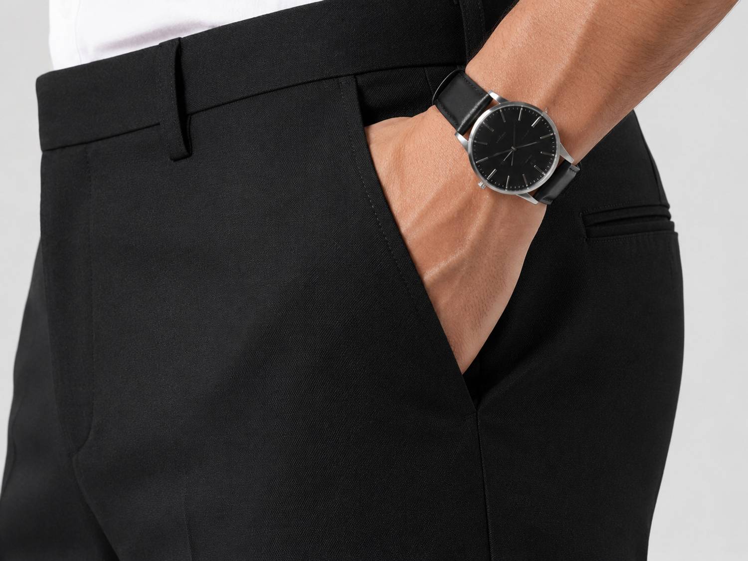 KDR Comfort Fit Black Trousers - Image 4