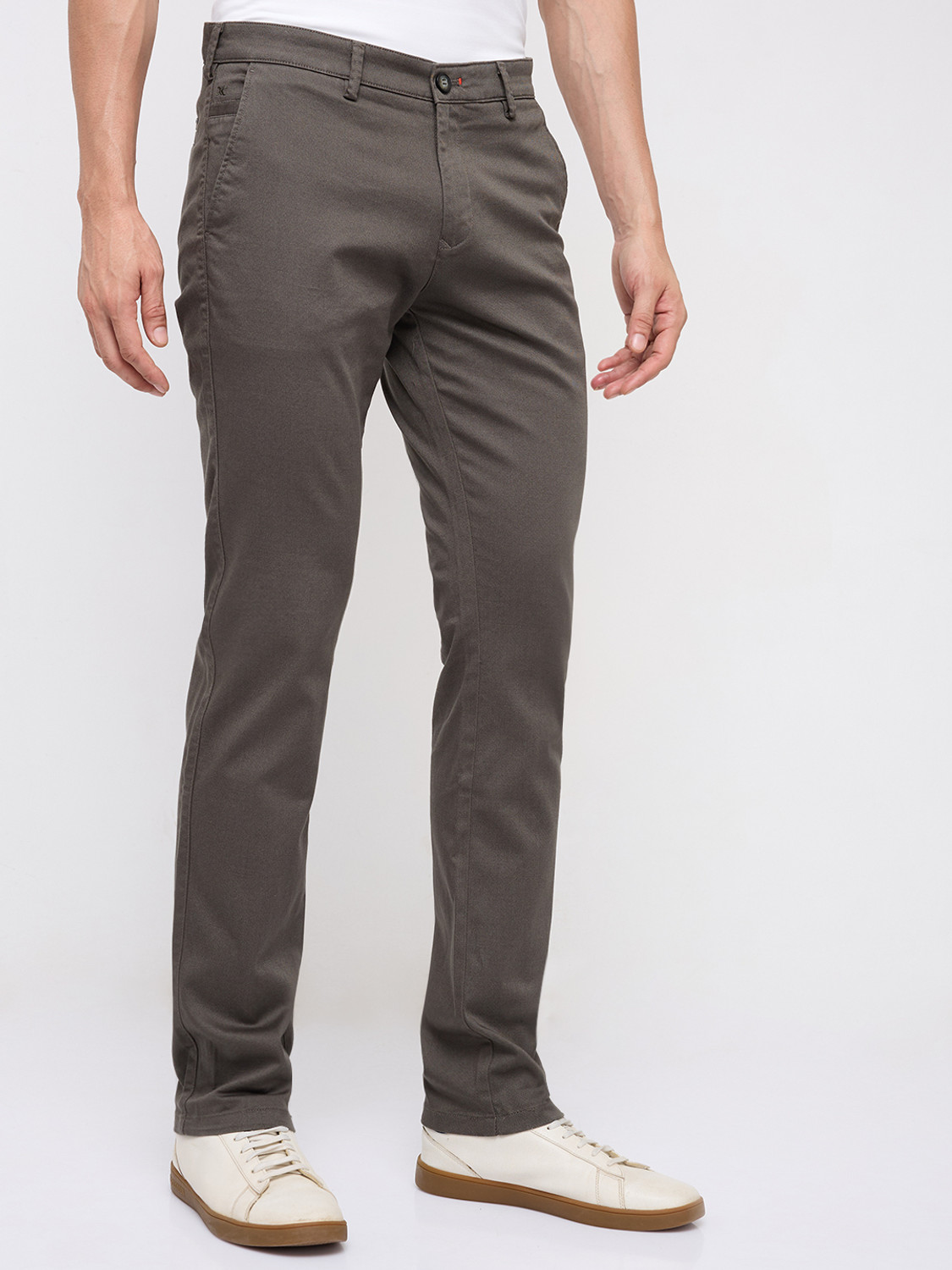 Image of KILLER Slim Fit Men Dark Green Trousers