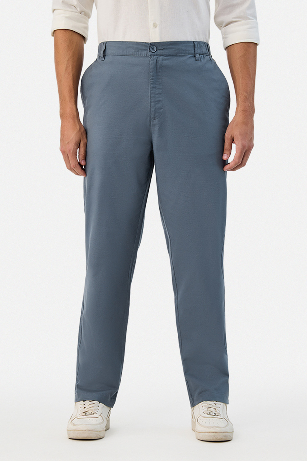Image of Snitch Loose Fit Men Blue Trousers