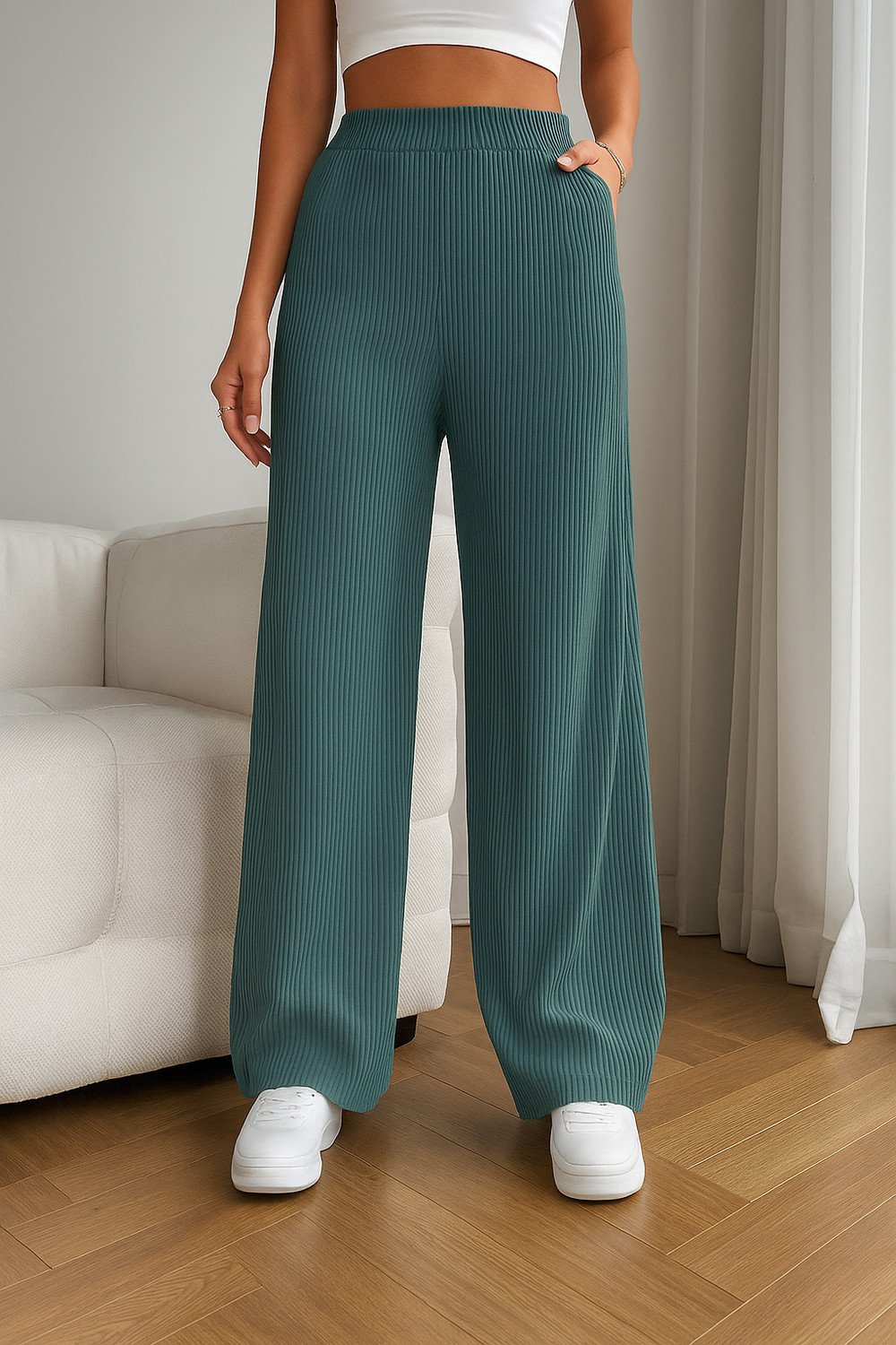 Image of Fabflee Comfort Fit Women Multicolor Trousers
