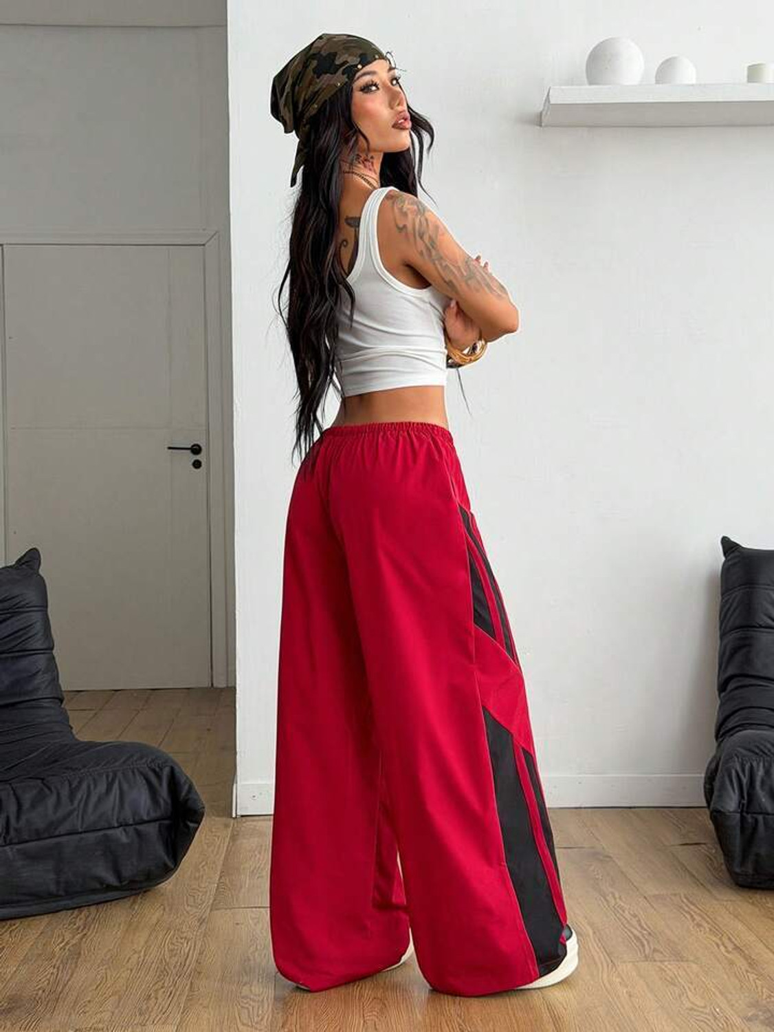 Image of Tabadtod Regular Fit Women Red Trousers