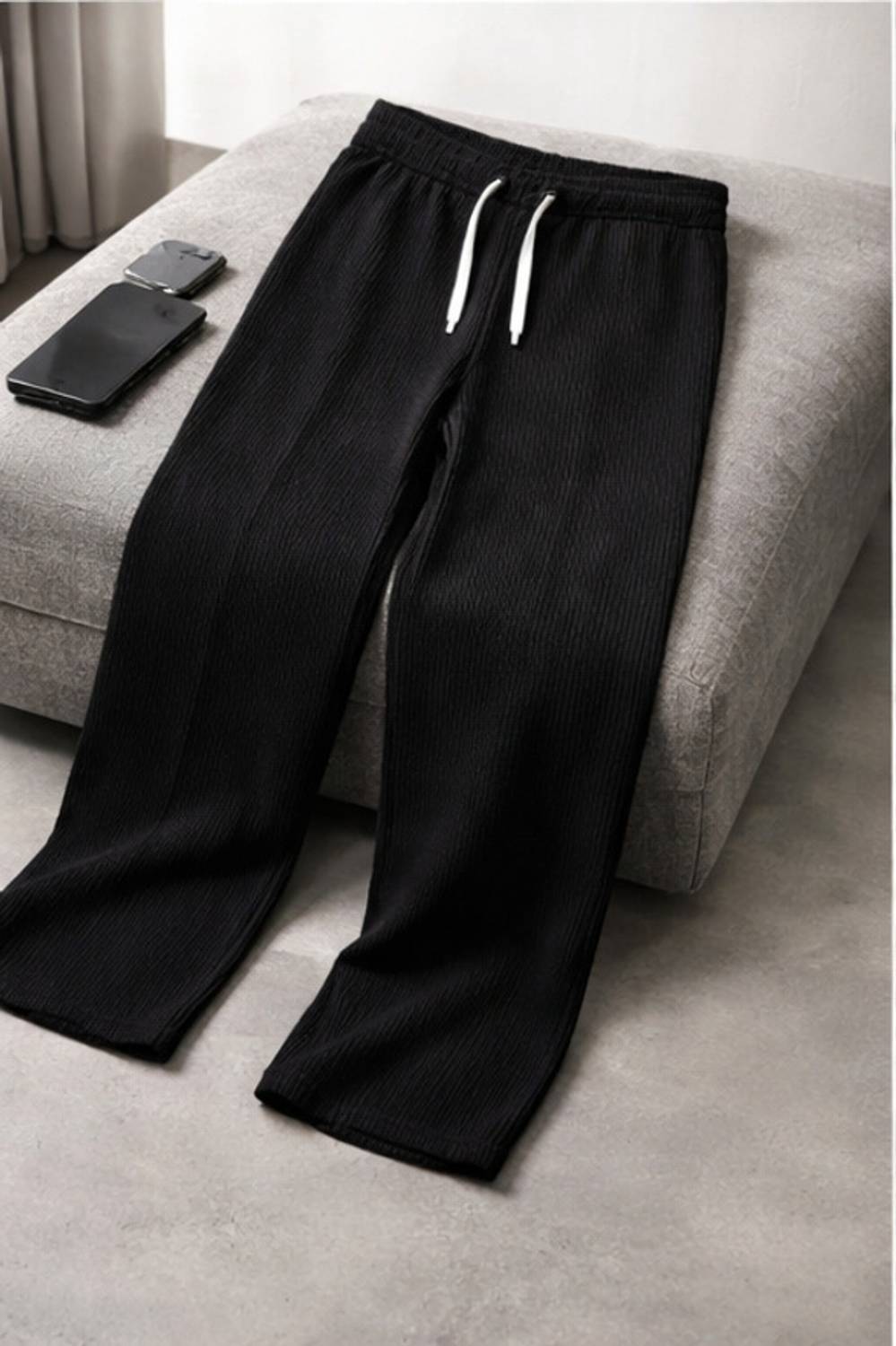 METRONAUT Relaxed Men Black Trousers